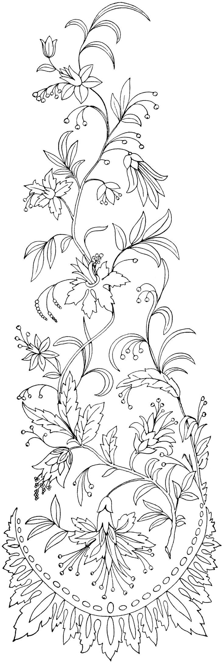 Free Printable Designs This Lovely Vintage Embroidery Pattern Of 