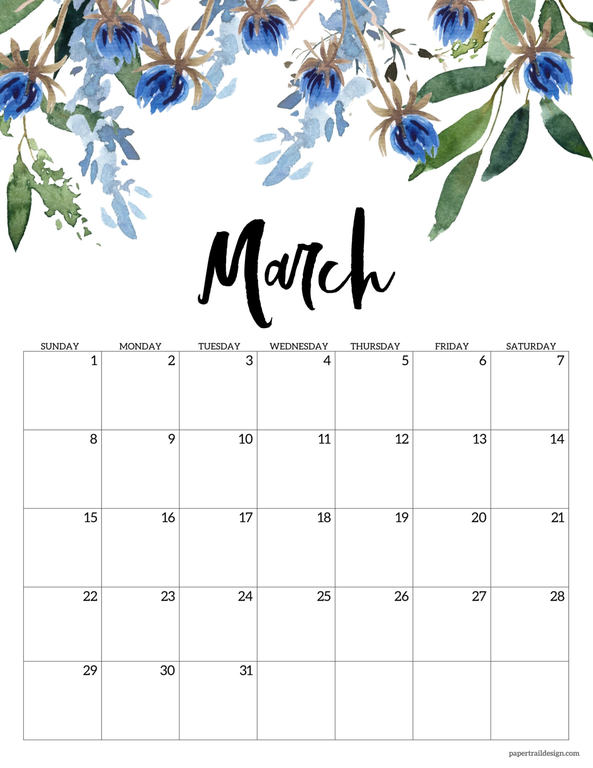 2026 Calendar Printable With Design