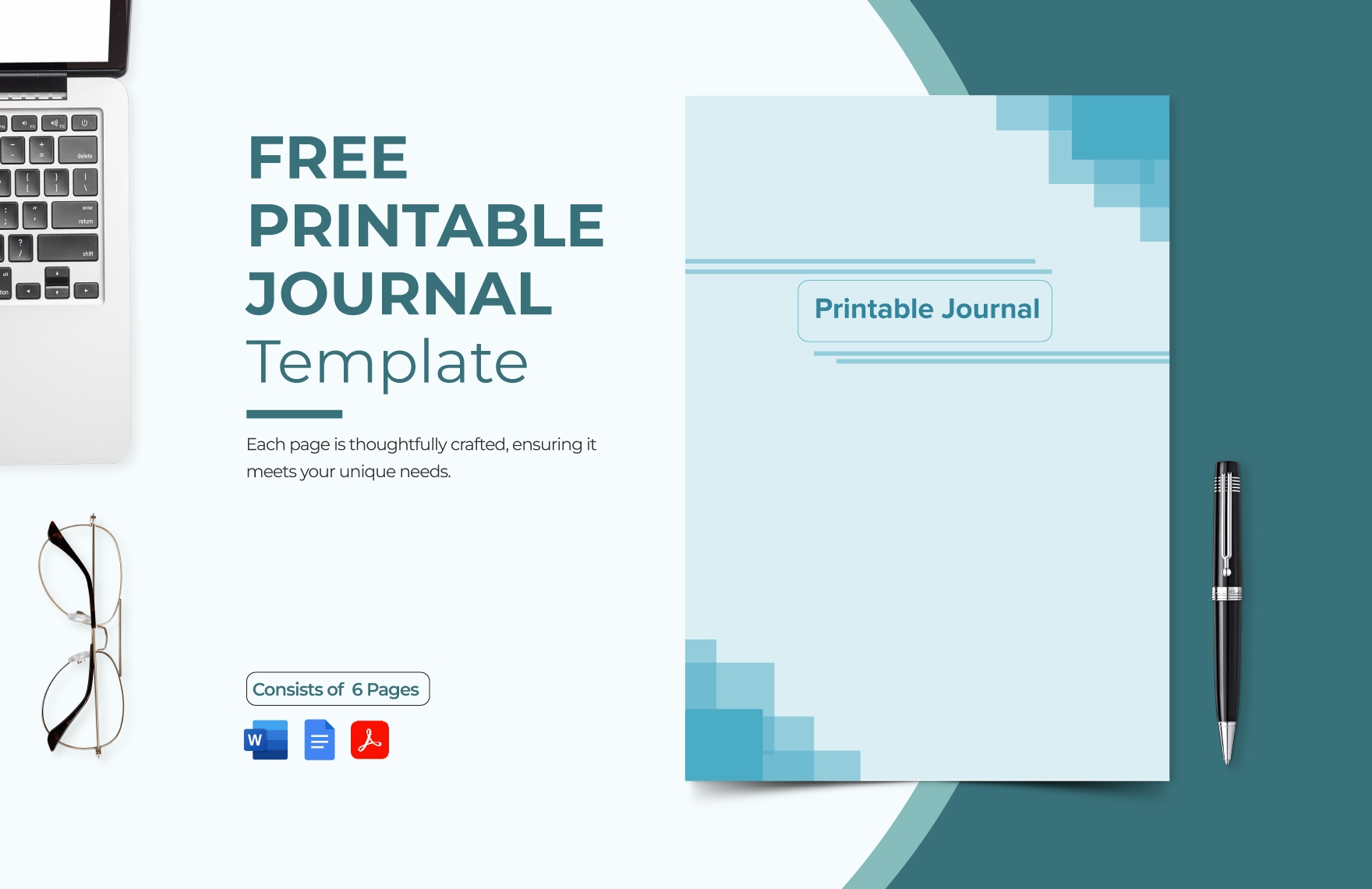 Free Printable Journal Template In Word Google Docs PDF 
