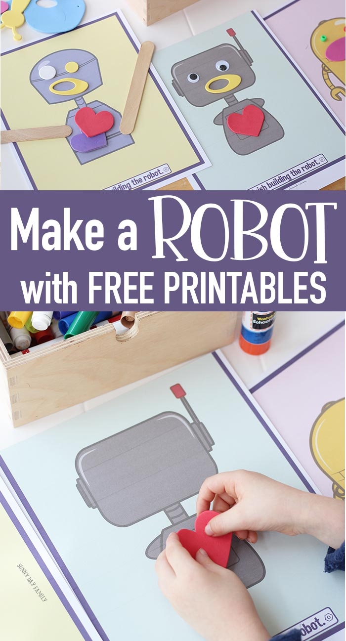 FREE Printable Make A Robot Craft For Kids Sunny Day Family