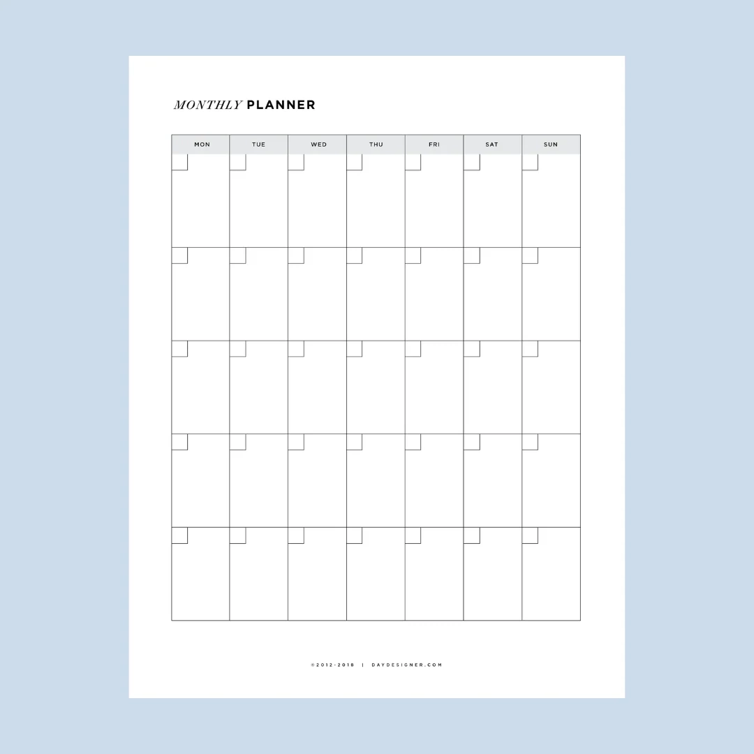 Day Designer Free Printables