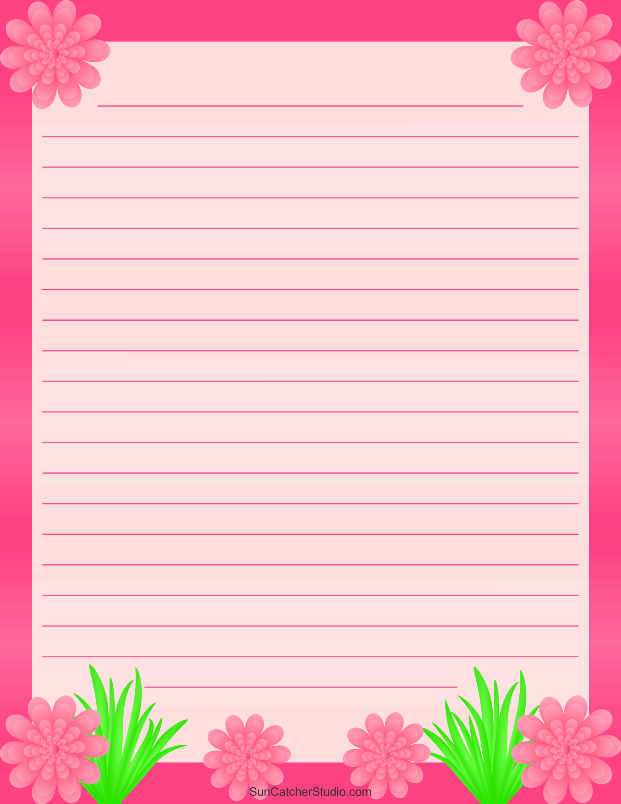 Free Printable Stationery And Lined Letter Writing Paper Free 