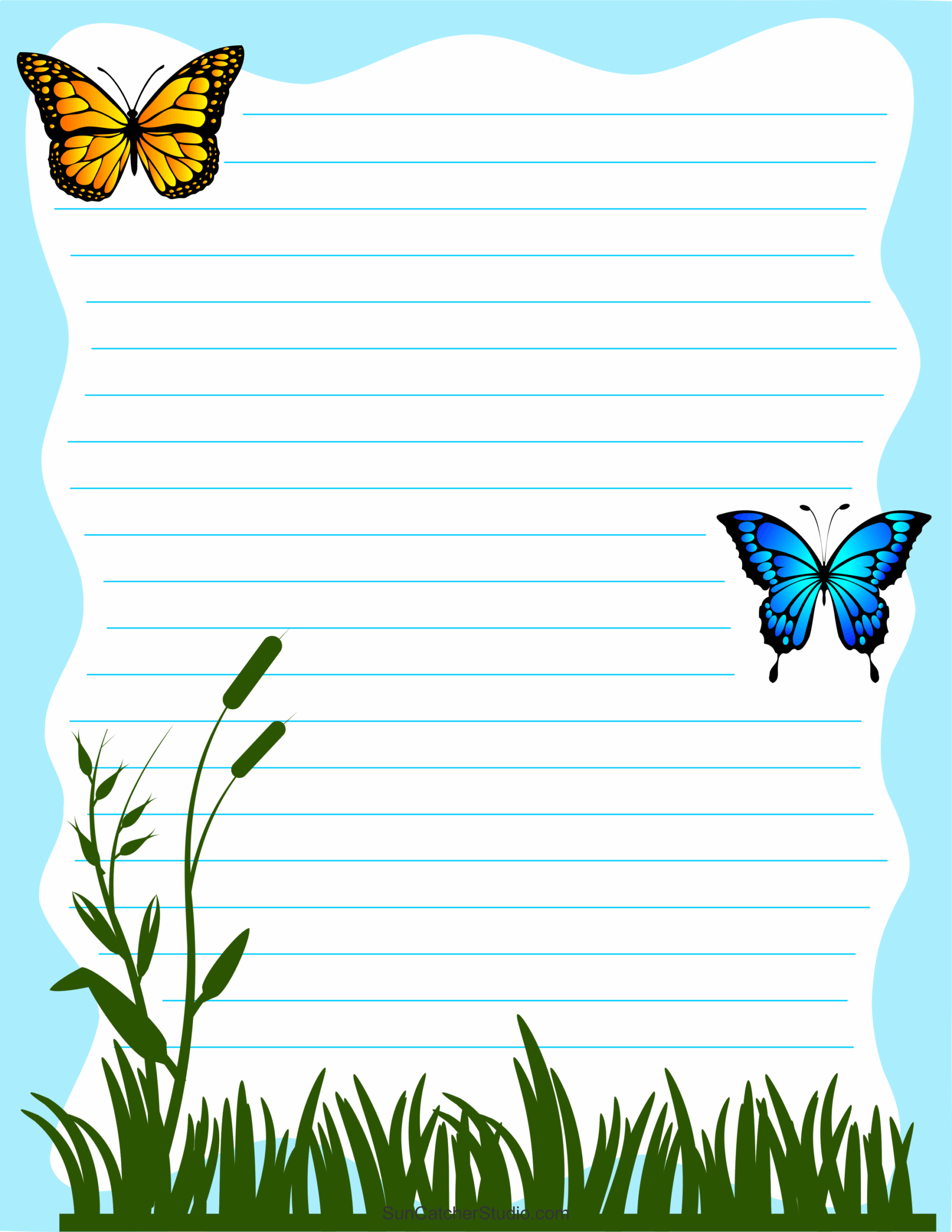Printable Notebook Paper With Designs