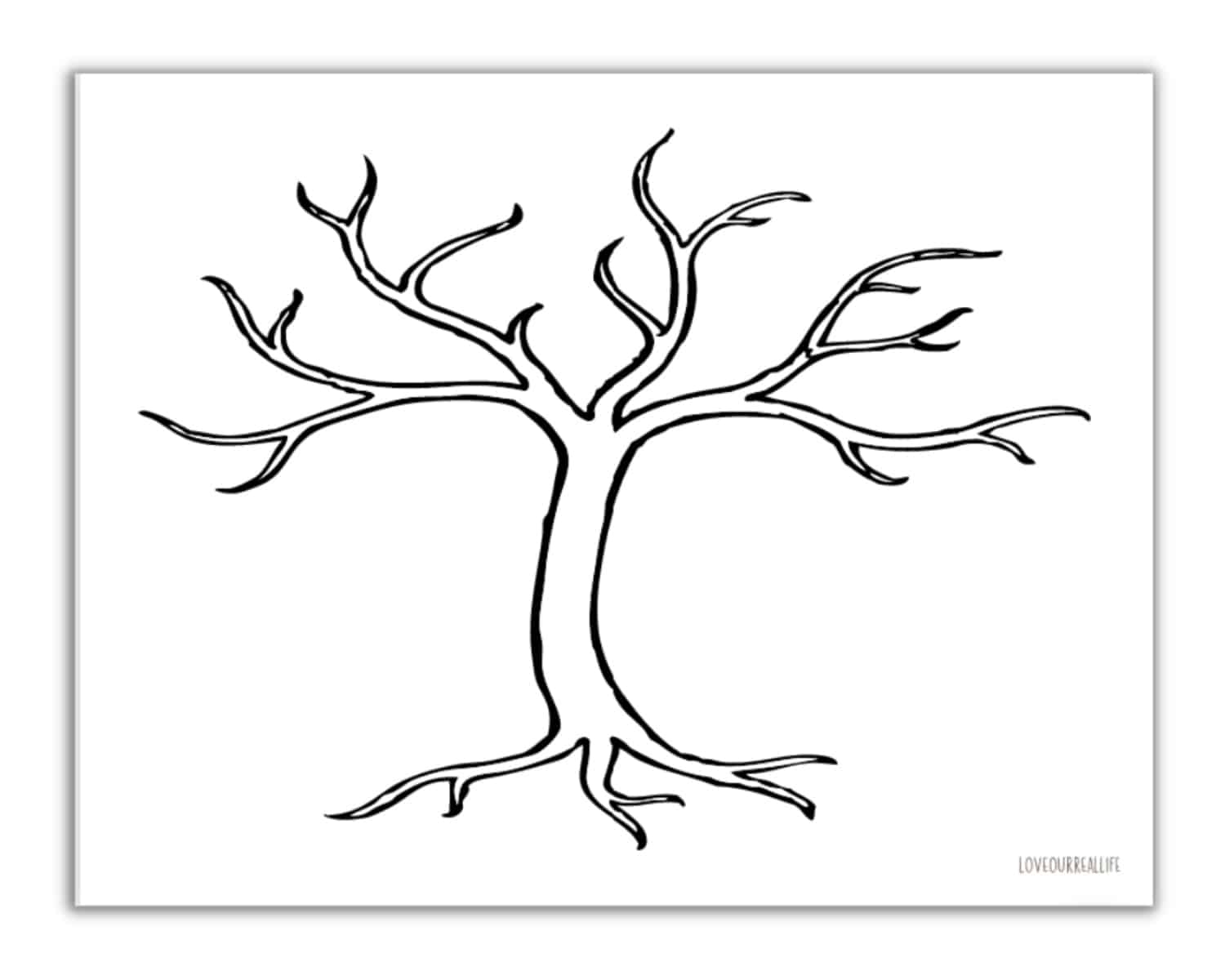 FREE Printable Trees Without Leaves Template 19 Pages Love 