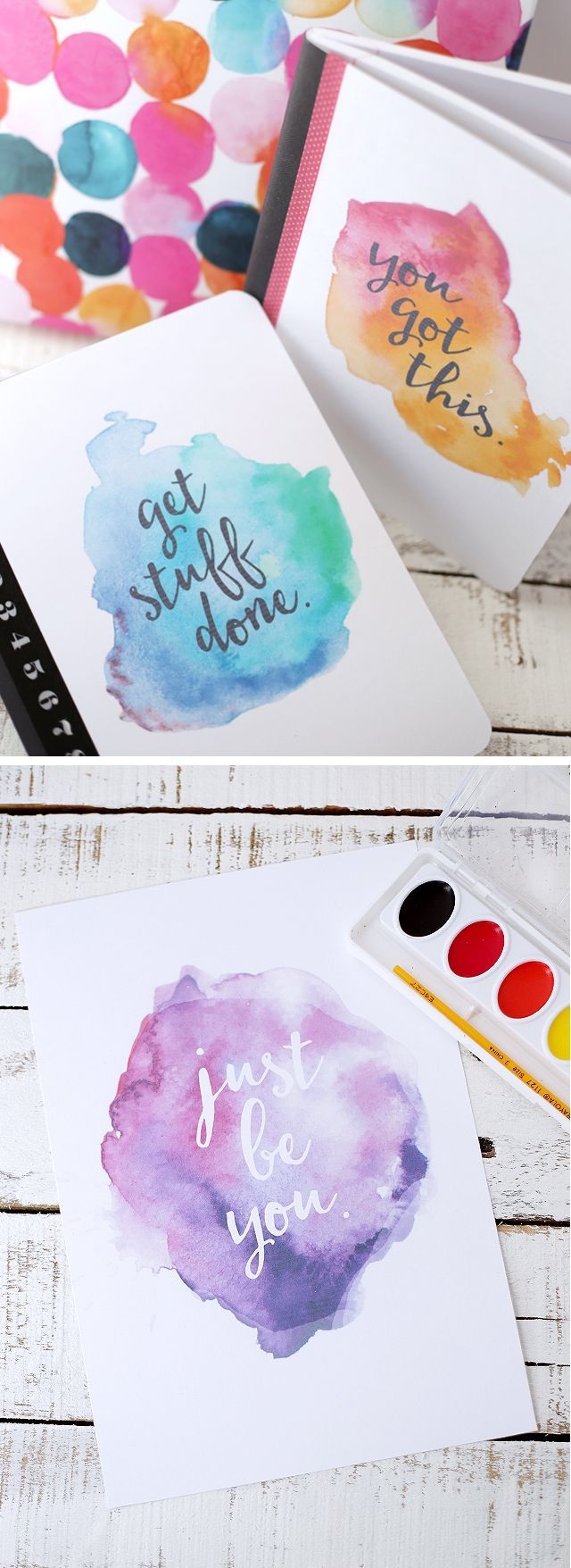 Free Printable Watercolor Notebook Covers Eighteen25