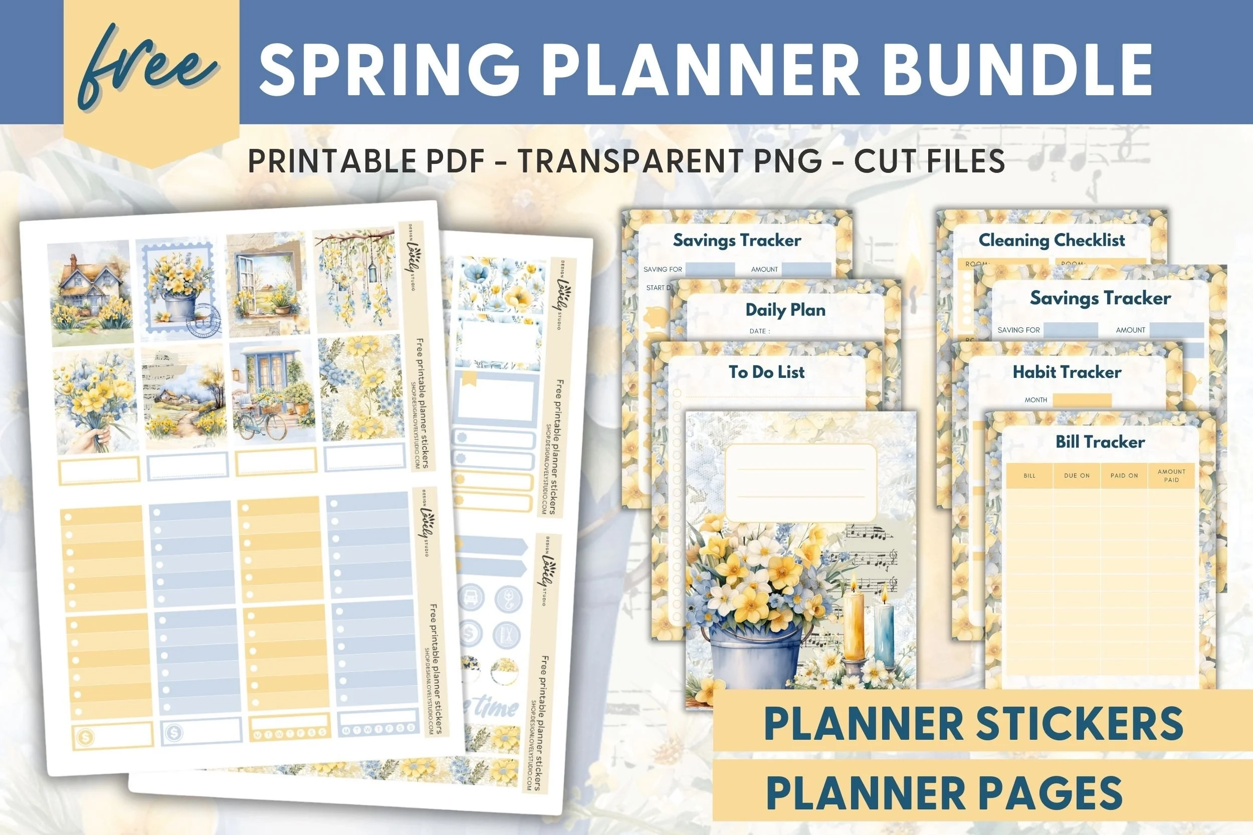 Free Spring Planner Stickers And Planner Inserts Design Lovely 