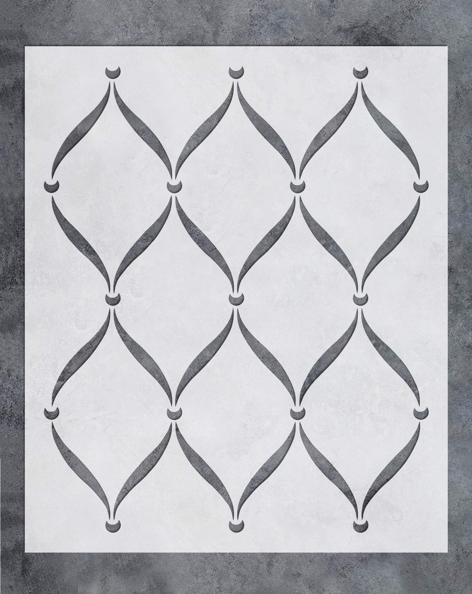 G GSS Designs Wall Stencil Large Trellis Stencil 20x24 Inch 
