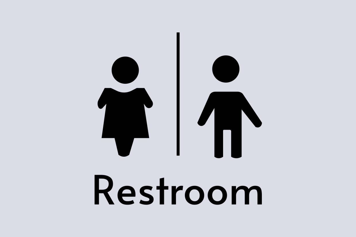 Gray Restroom Sign Template Square Signs Gray Restroom Sign Template Square Signs