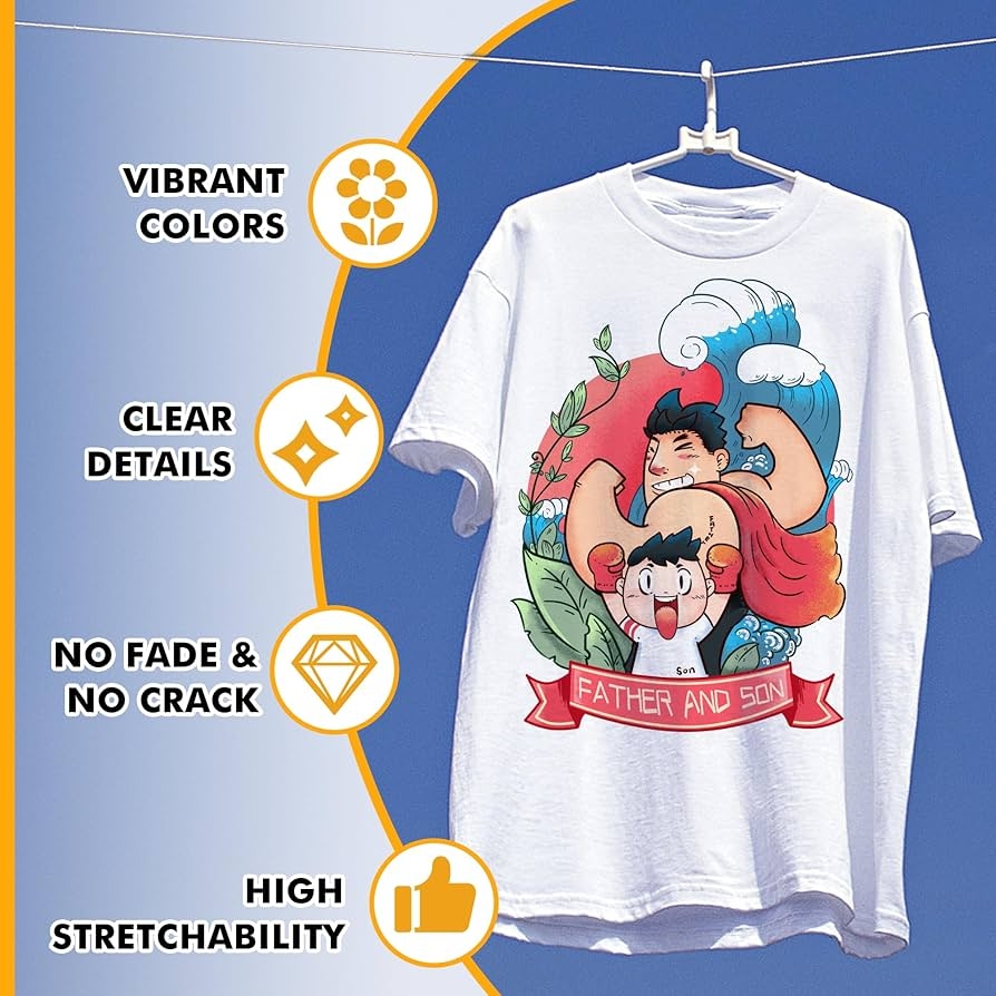 Heat Transfer Paper For White And Bright Fabric 8 5 X 11 T Shirt 