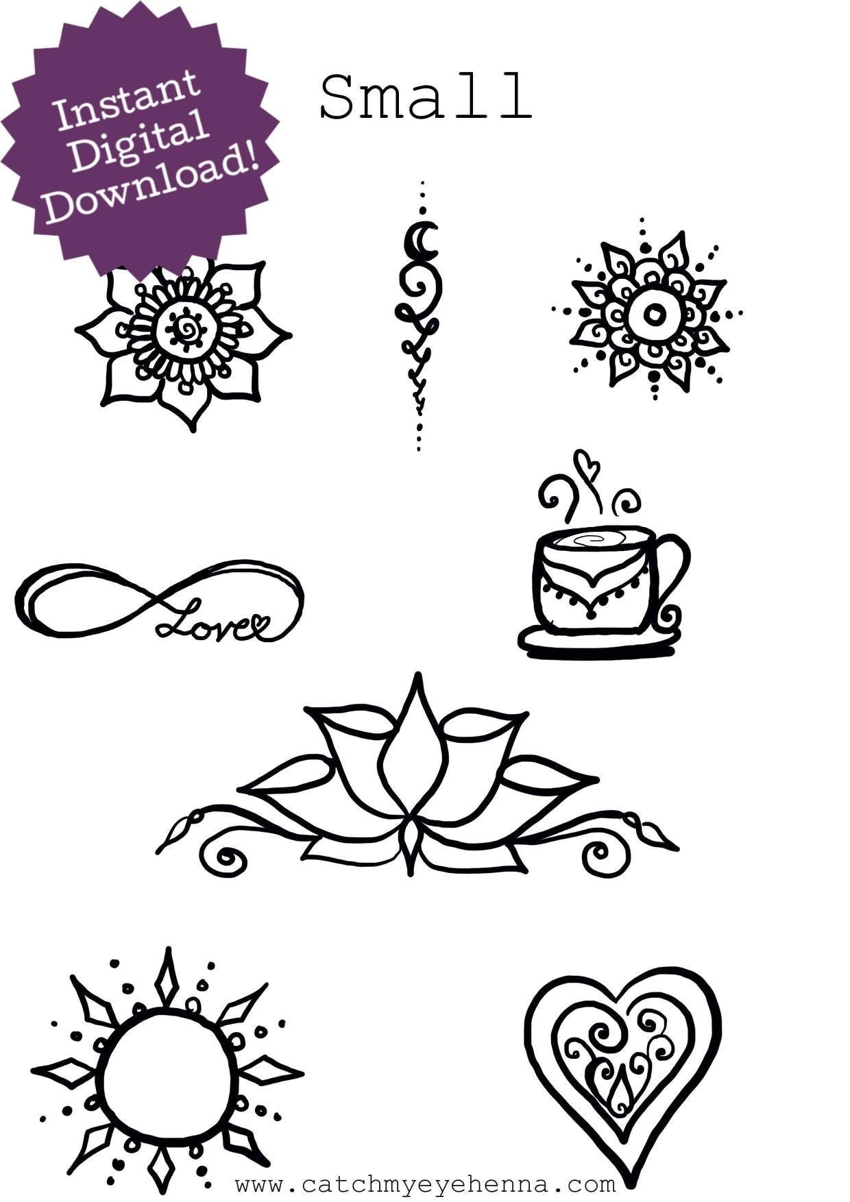 Henna Designs Easy Printable