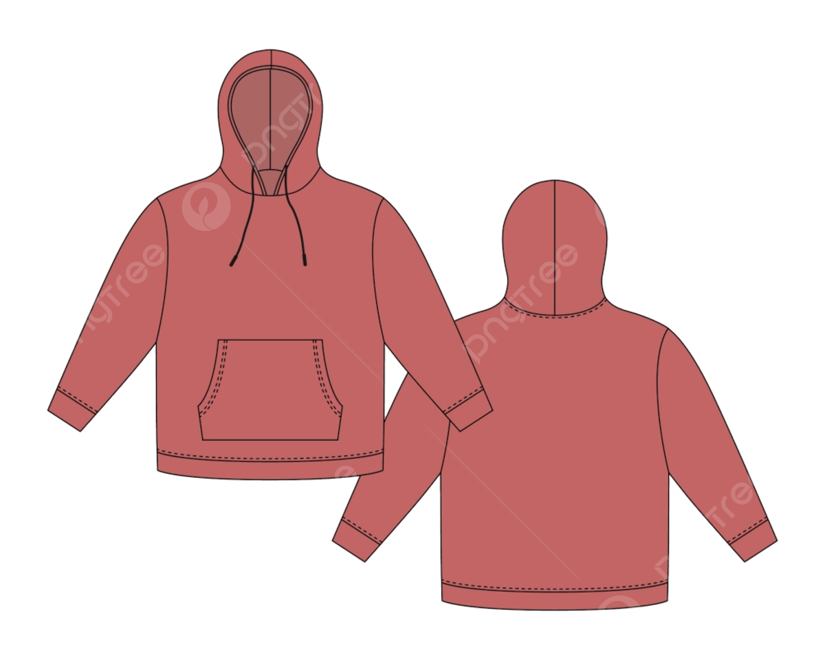 Hoodie Template Hood Hoody Red Red Hoodie Apparel PNG And 