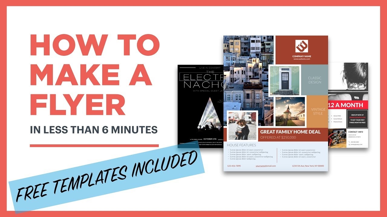 How To Create A Flyer free Template Included 