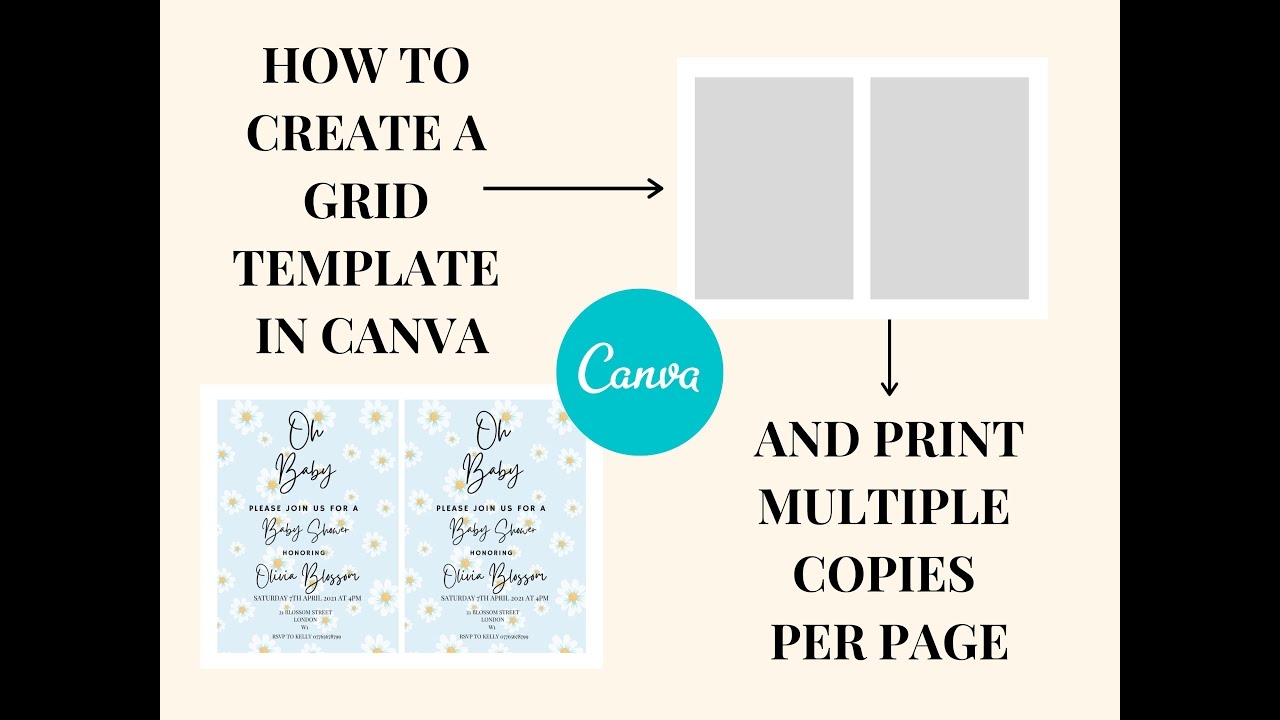 How To Create A Grid In Canva So You Can Print Multiple Copies Per Page BONUS TIP At The End 