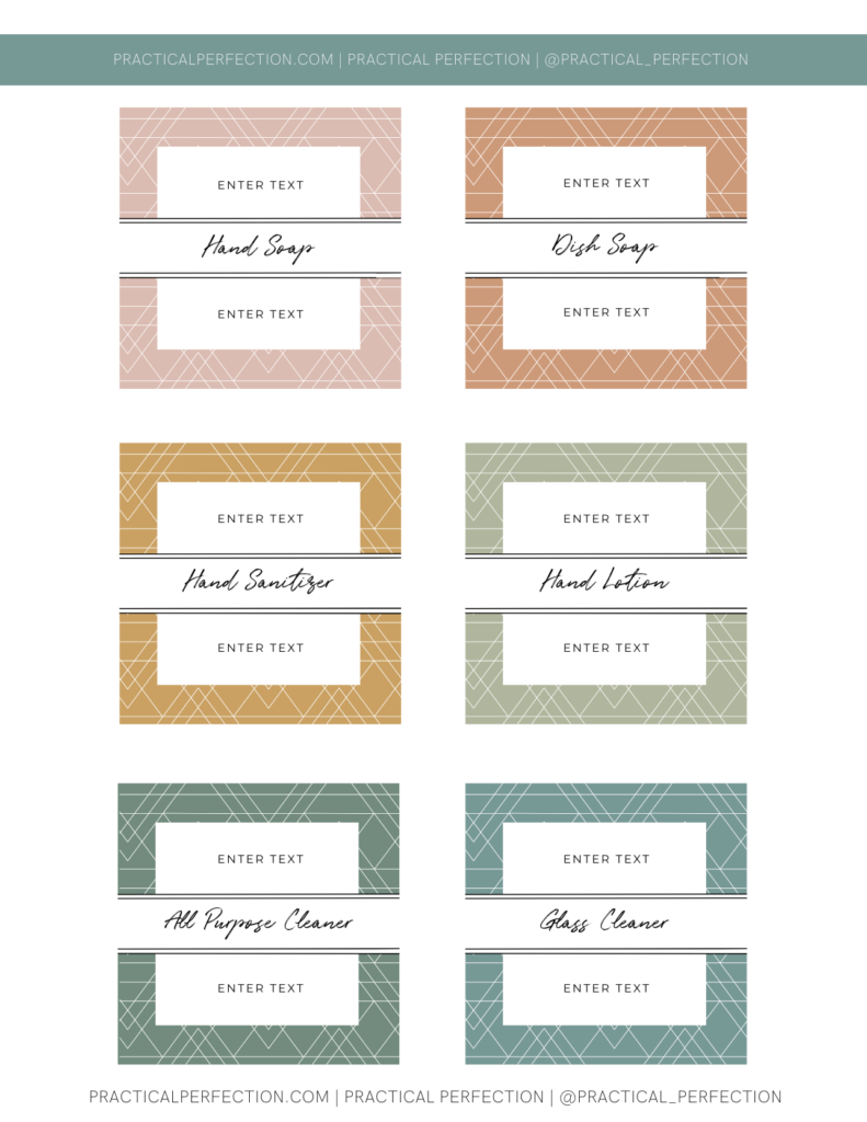 how to design and print your own home organization labels on canva