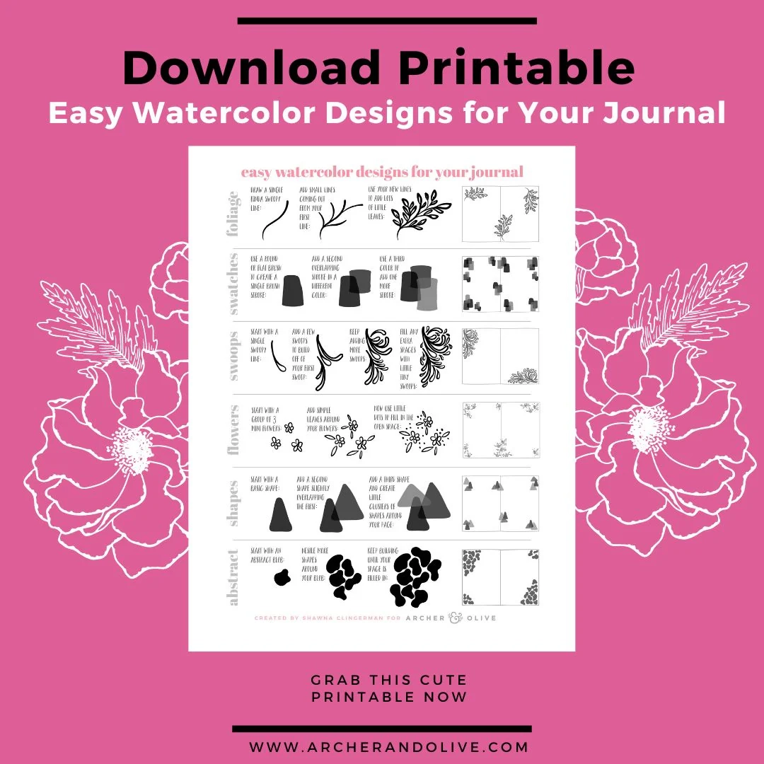 How To Easily Incorporate Watercolor Into Your Journaling Practice 