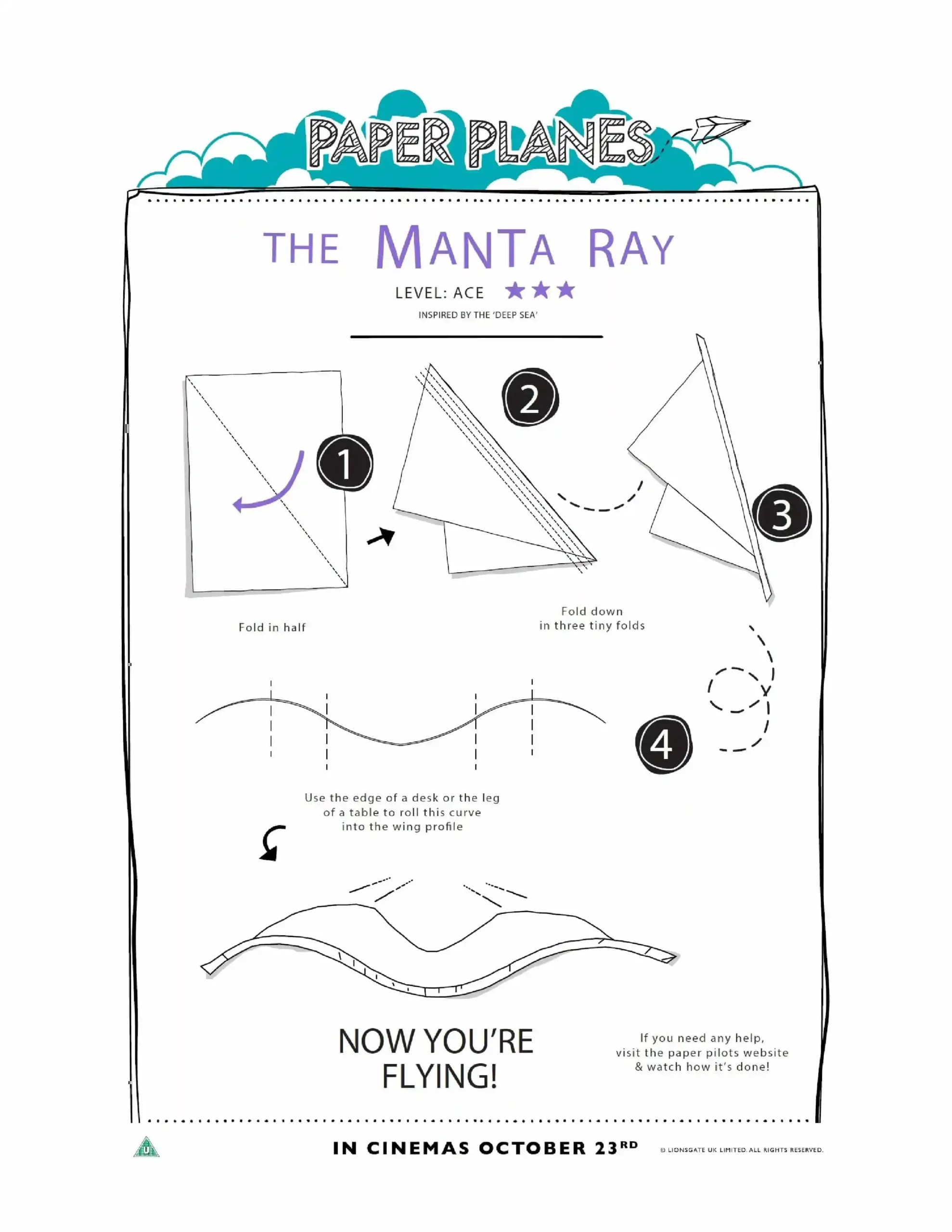Distance Paper Airplane Designs Printable PDF