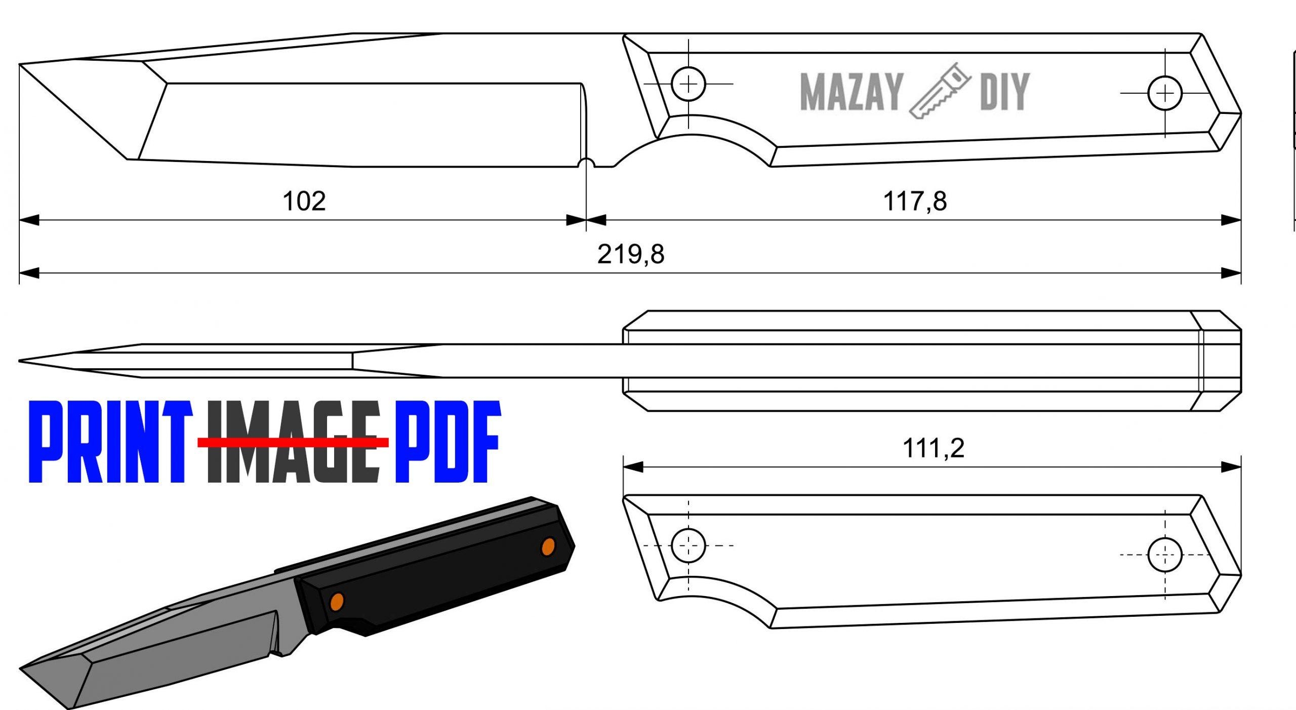 Printable Knife Templates Pdf Free Download