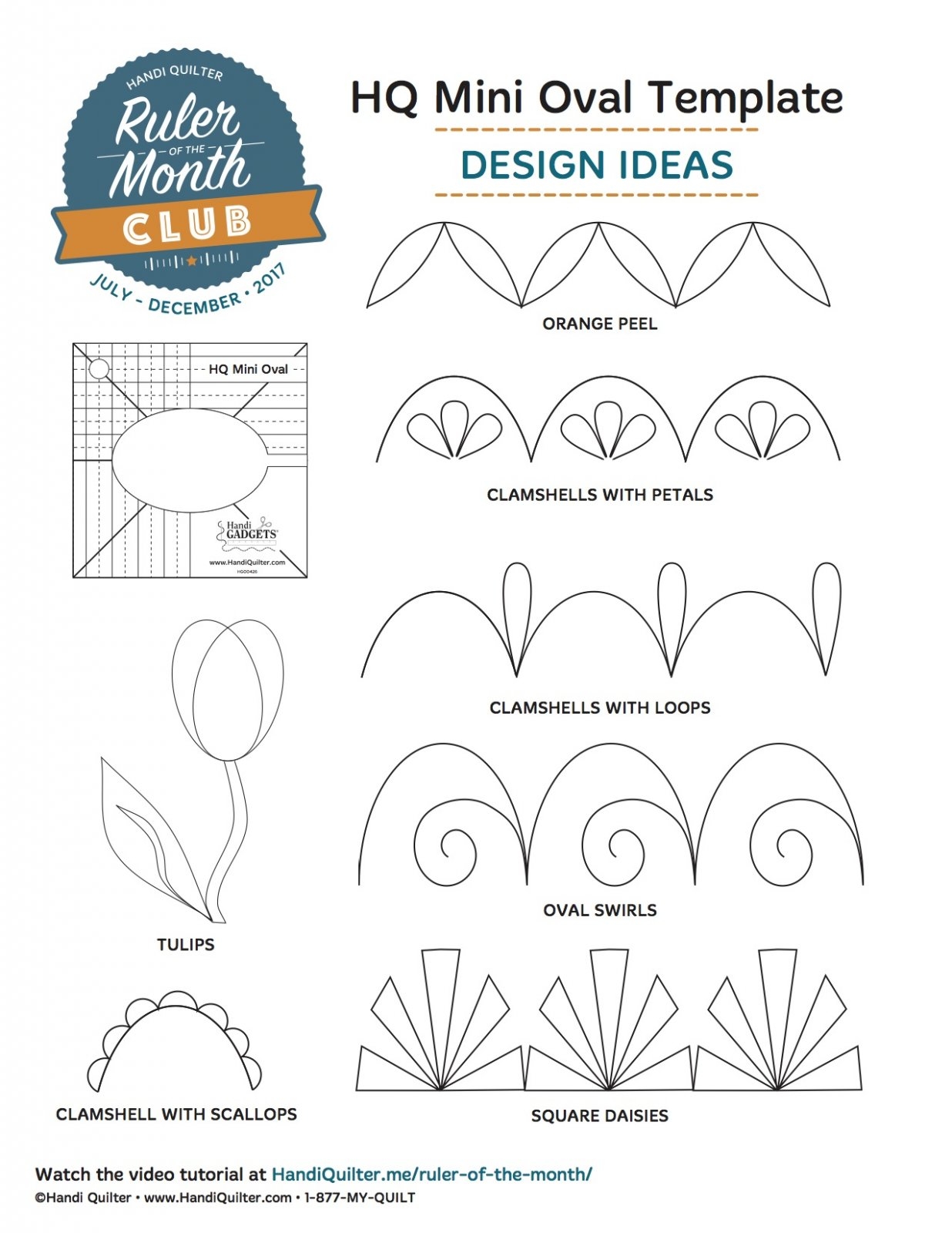 HQ MINI OVAL TEMPLATE 810940022716