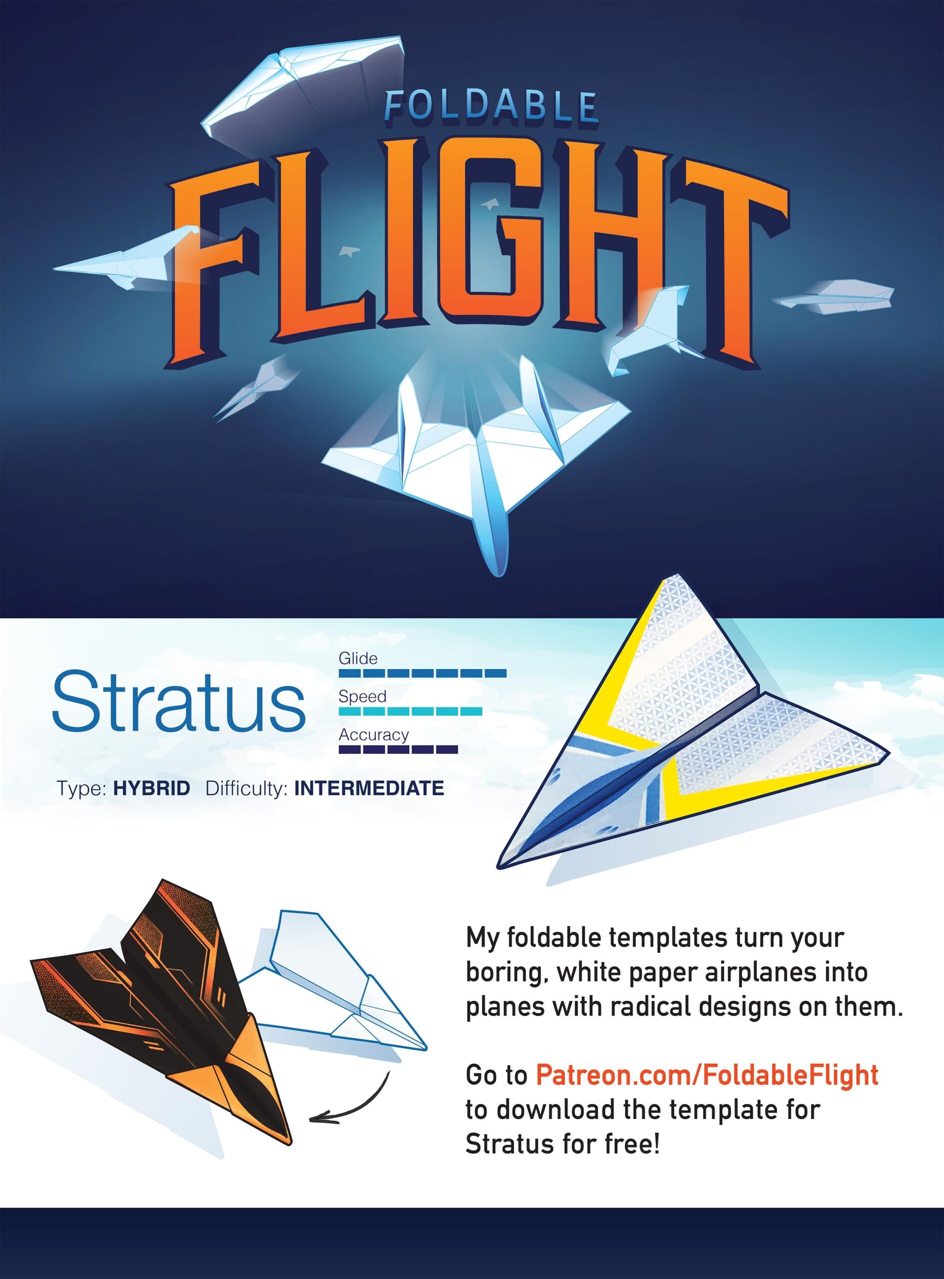 Paper Airplane Design Printable