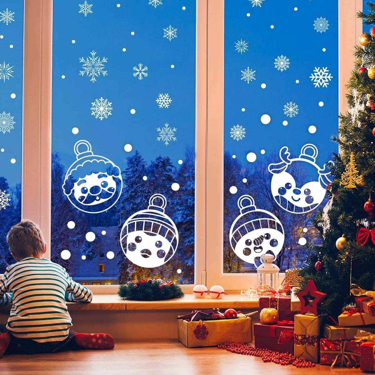 Indoor Window Christmas Decorations Christmas Window Stencils 