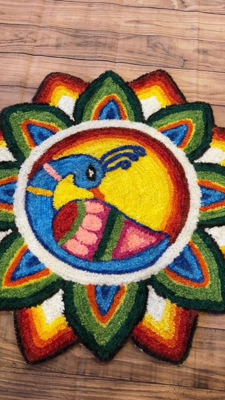 Introducing Our Latest Collection Of Rangoli Mats These Peacock 