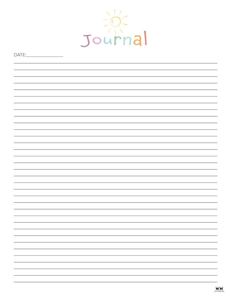 Journal Templates amp Pages 25 FREE Printables Printabulls