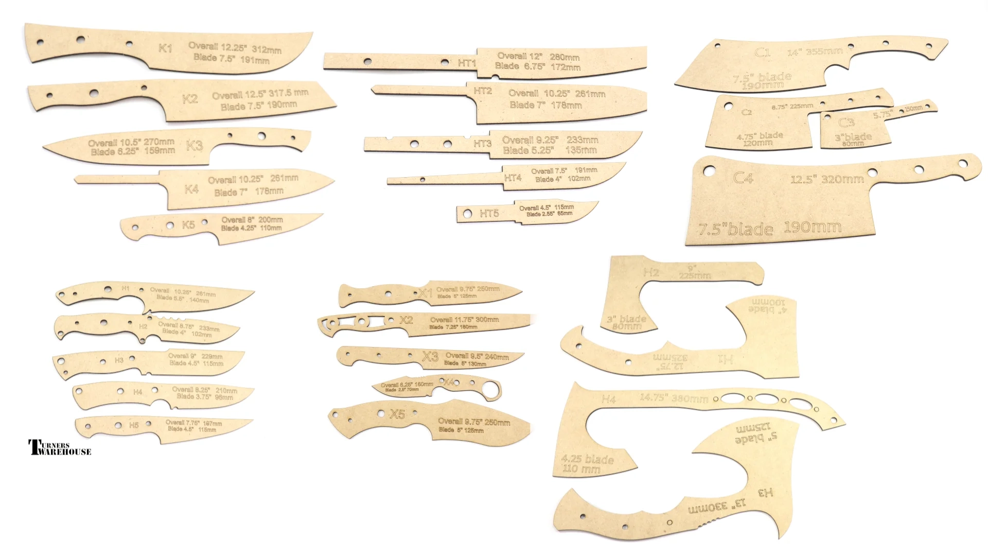 Printable Knife Design Templates