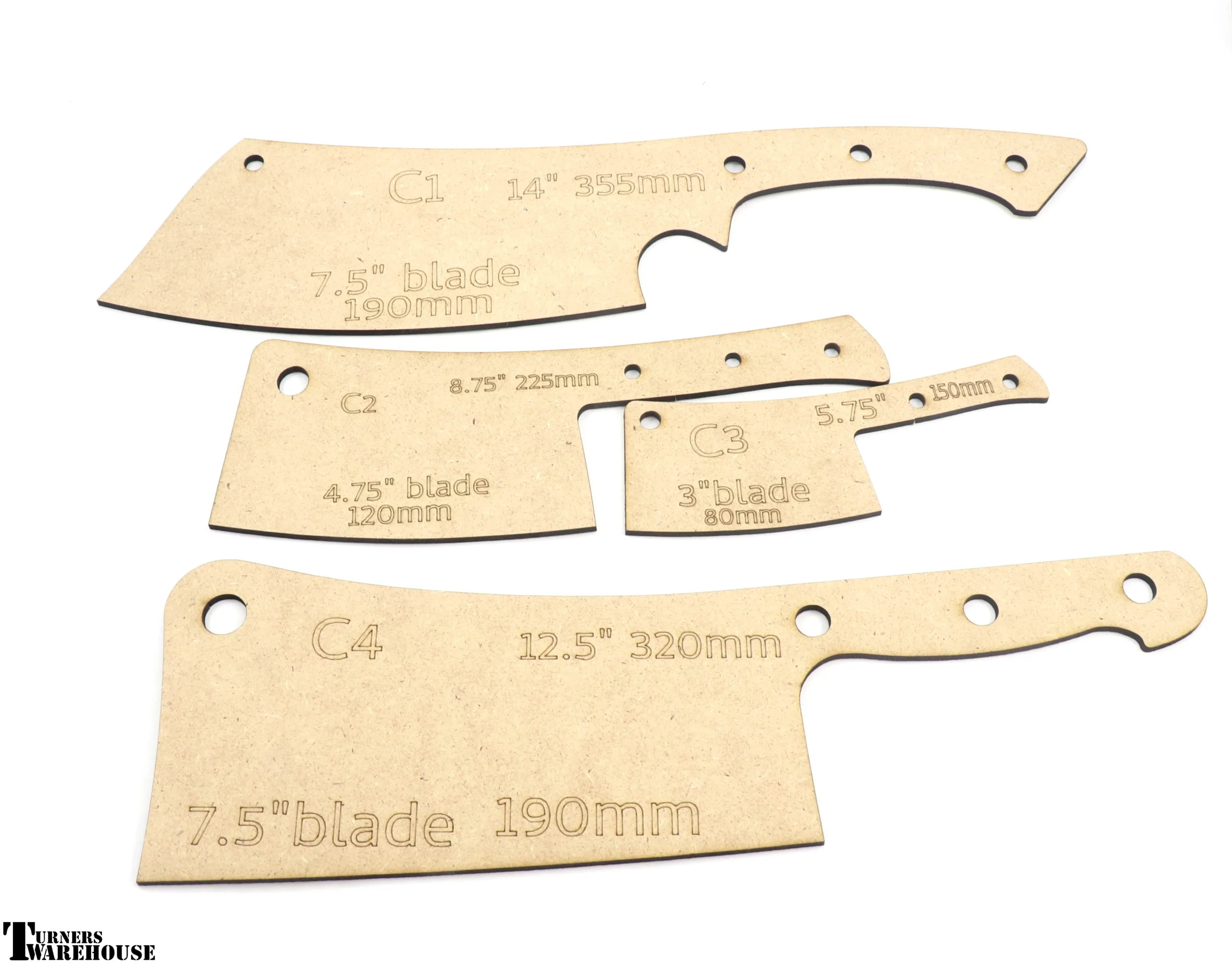 Knife Templates Turners Warehouse