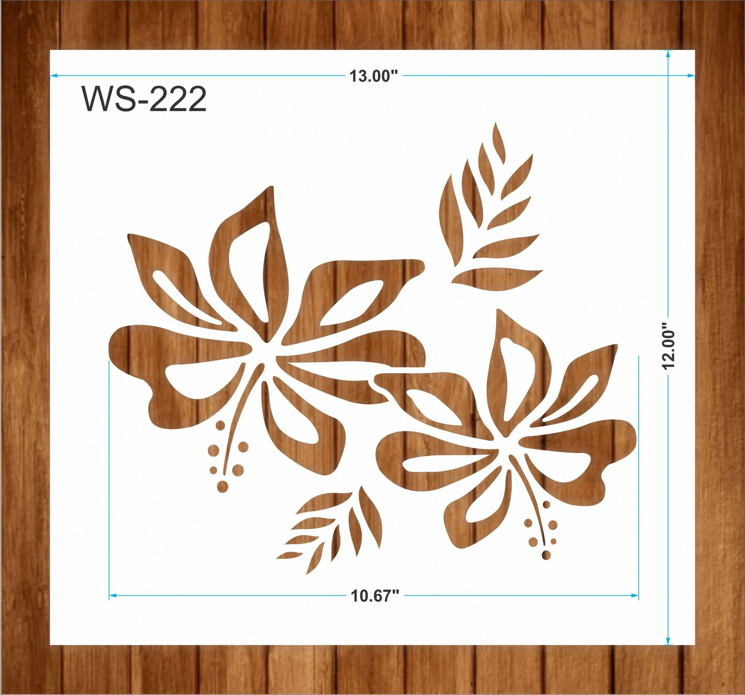 Leaf Large Wall Stencil Design For Home Decor Bedroom