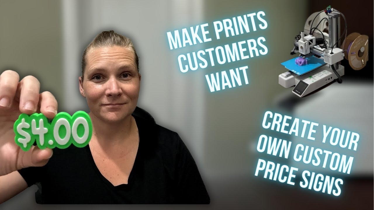 Make These Profitable 3D Prints How To Make Custom Price Signs