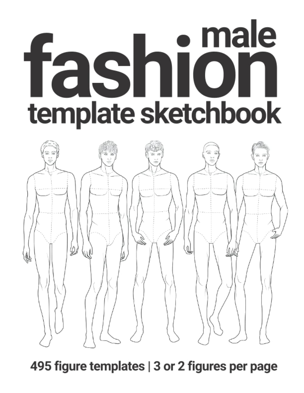 Male Fashion Template Sketchbook 495 Fashion Figure Template 