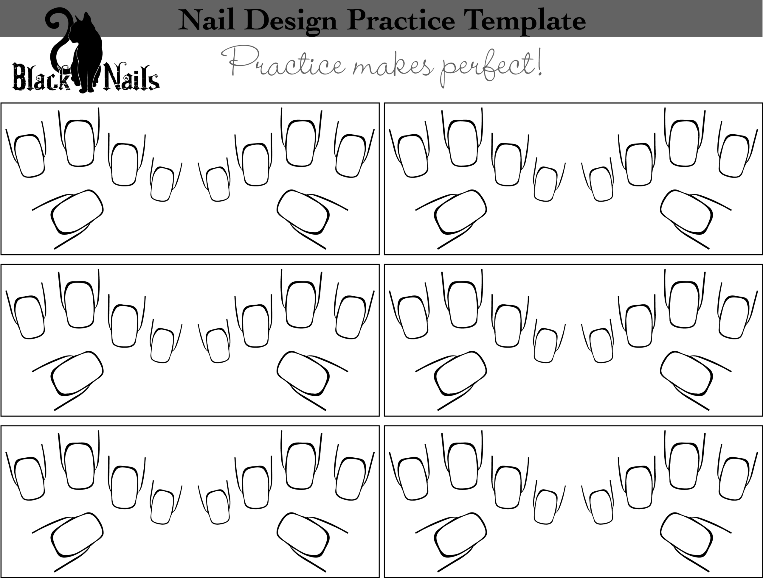 Paper Nail Designs Printable
