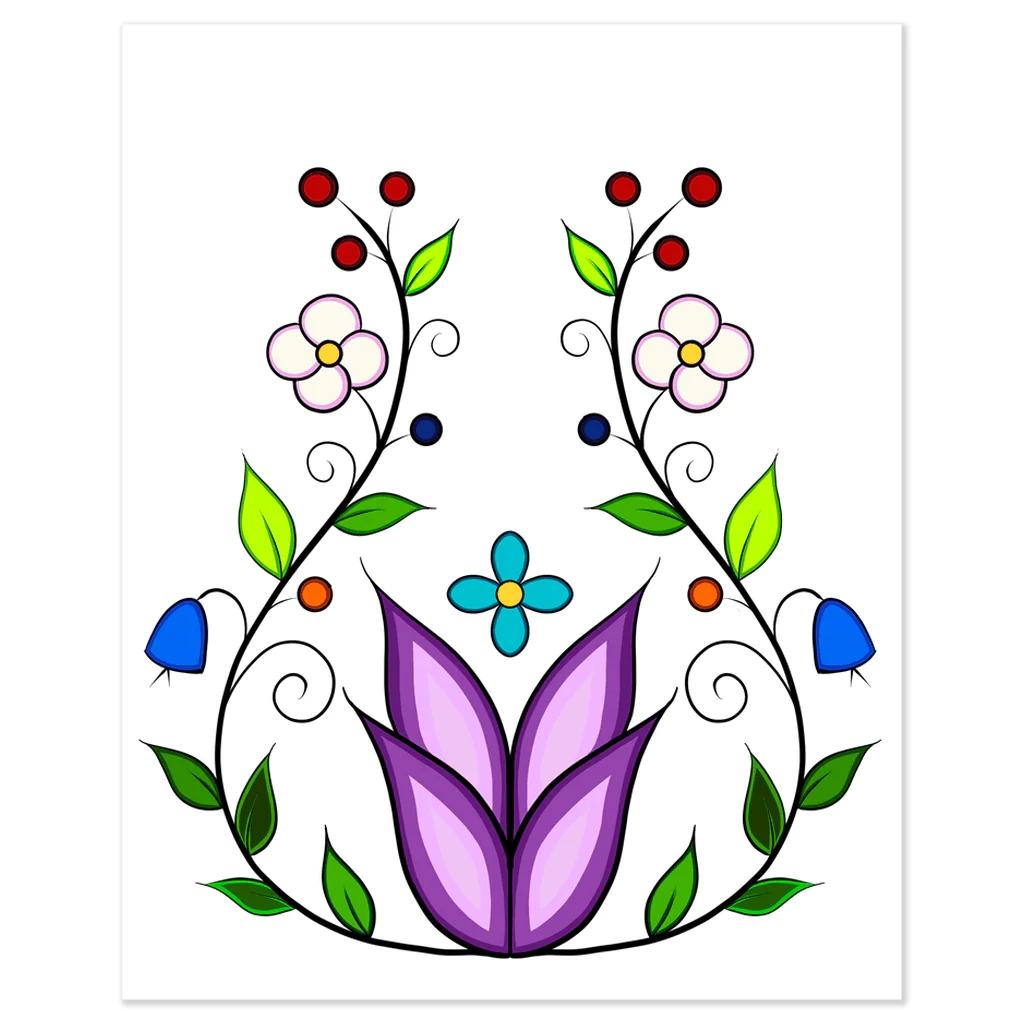 Ojibwe Floral Poster