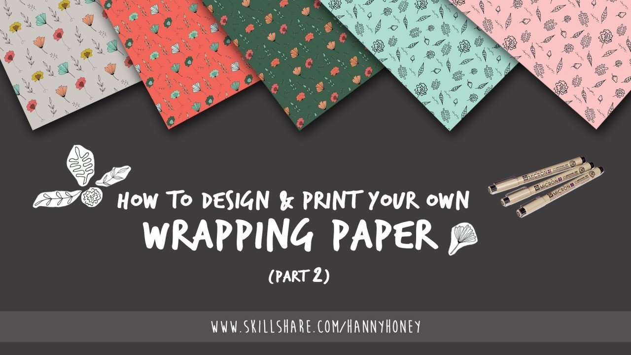 Online Course How To Design amp Print Your Own Wrapping Paper Part 