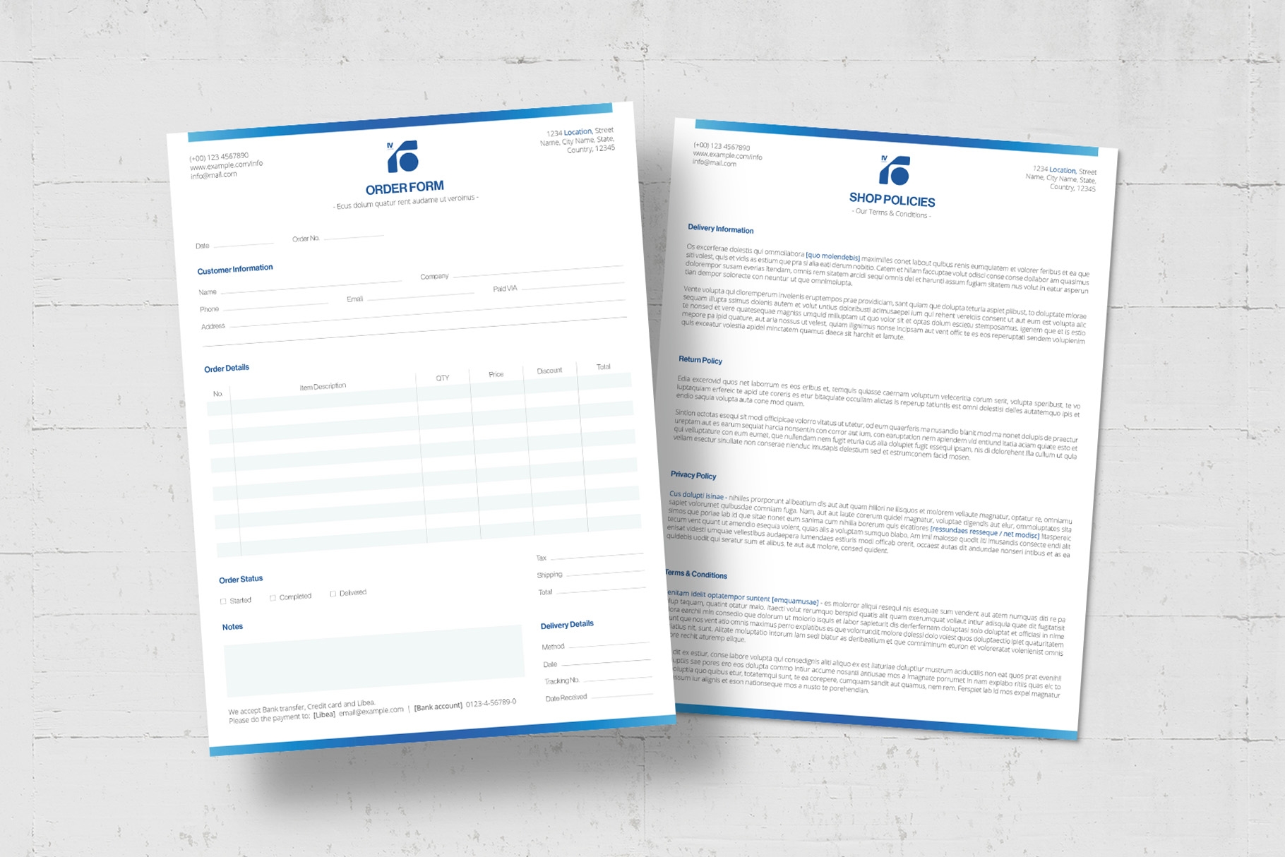 Order Form Template BrandPacks