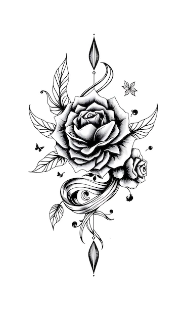 Free Printable Flower Tattoo Designs