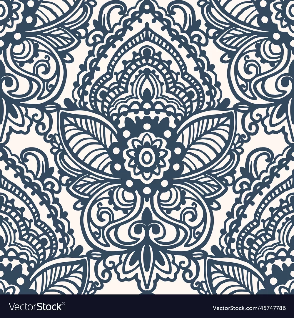 Paisley Print Royalty Free Vector Image VectorStock