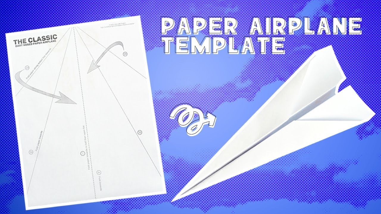 Paper Airplane Template Free Printable Paper Airplane Templates