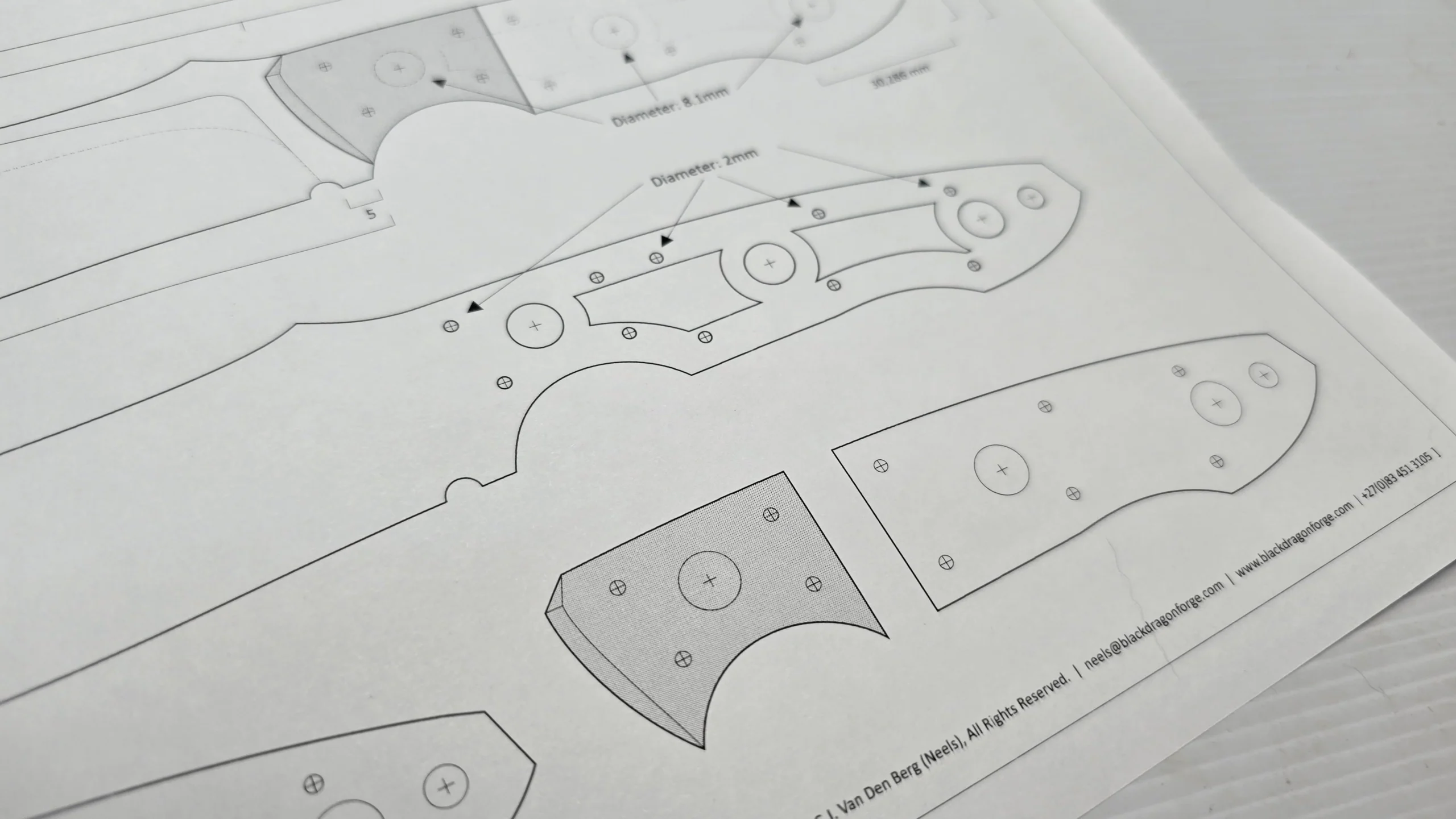 Free Printable Knife Designs