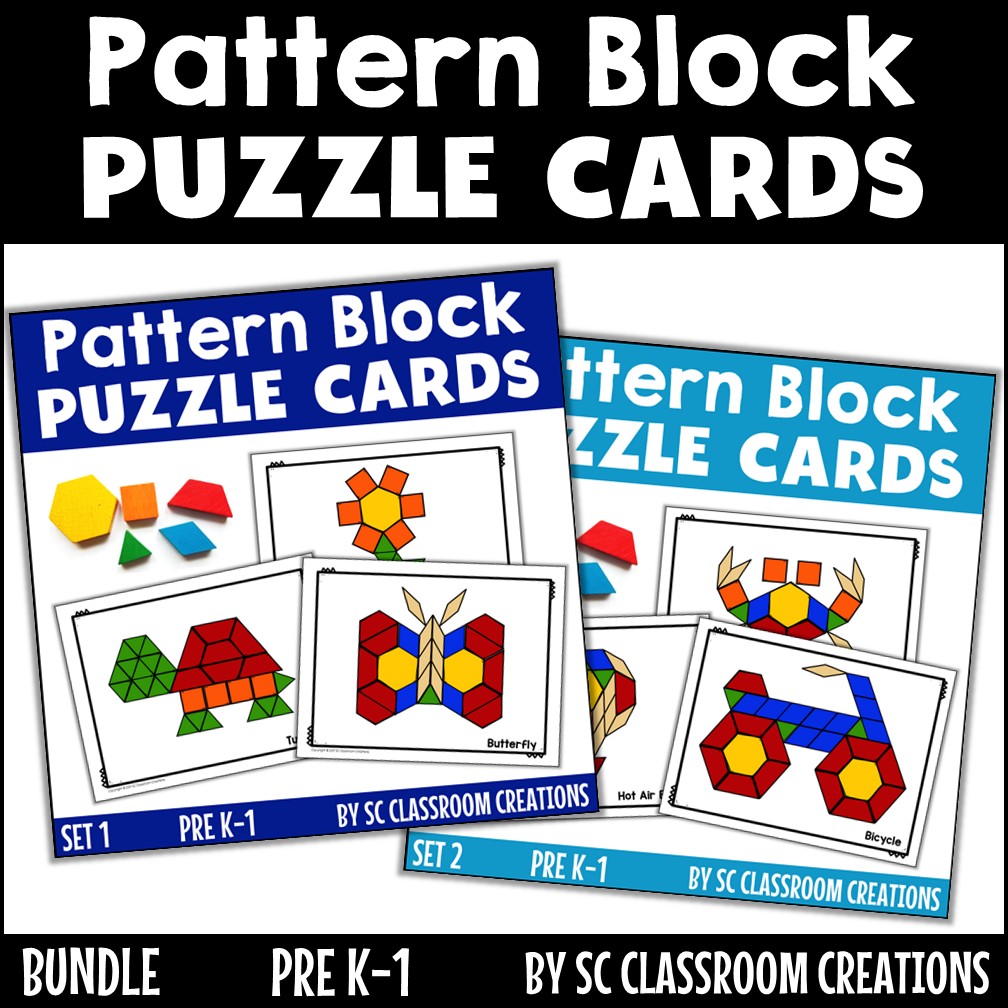 Printable Pattern Blocks Design Cards