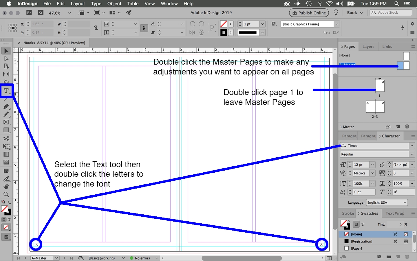 Indesign Border Underline Printable Form