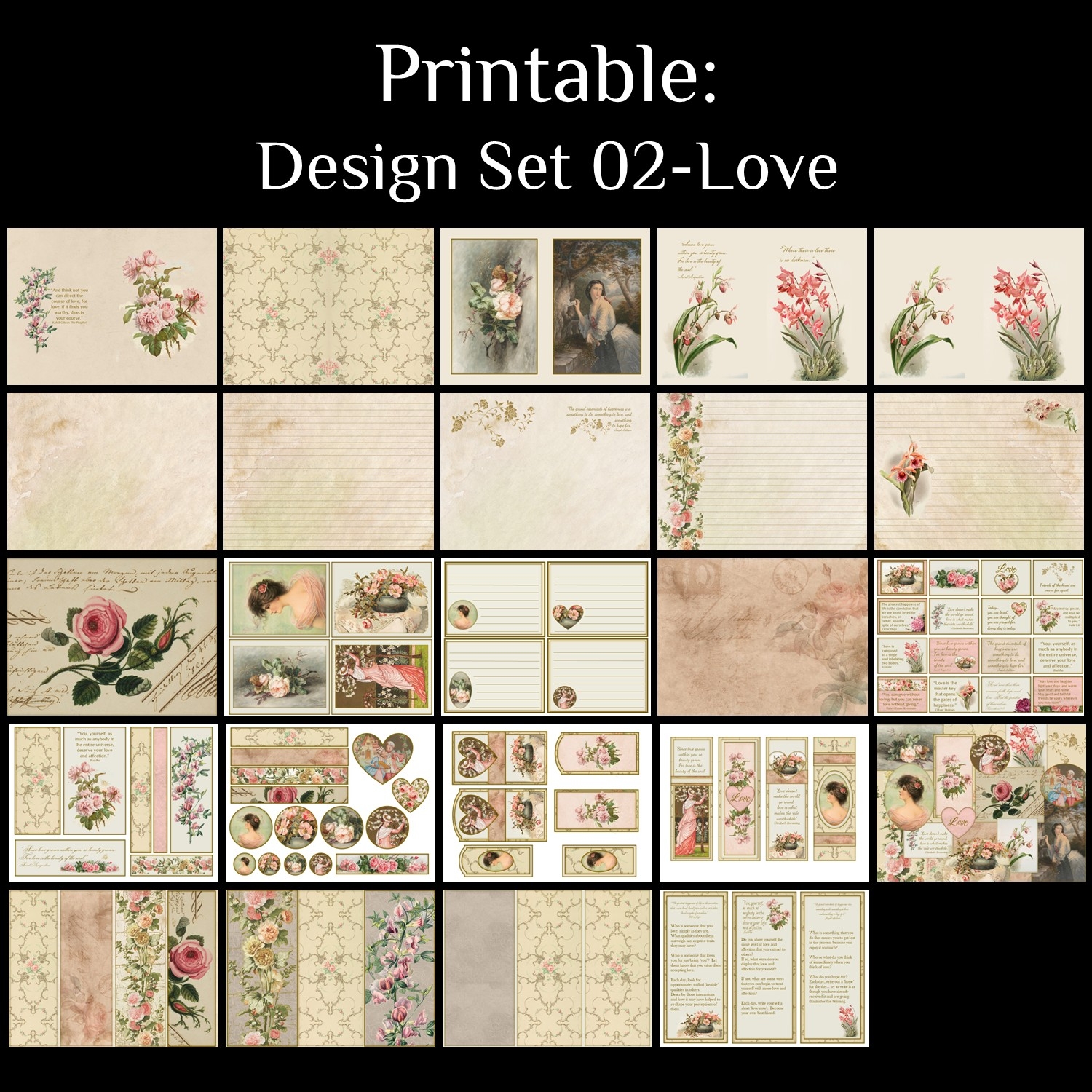 Pretty Paper Design Set 02 Love