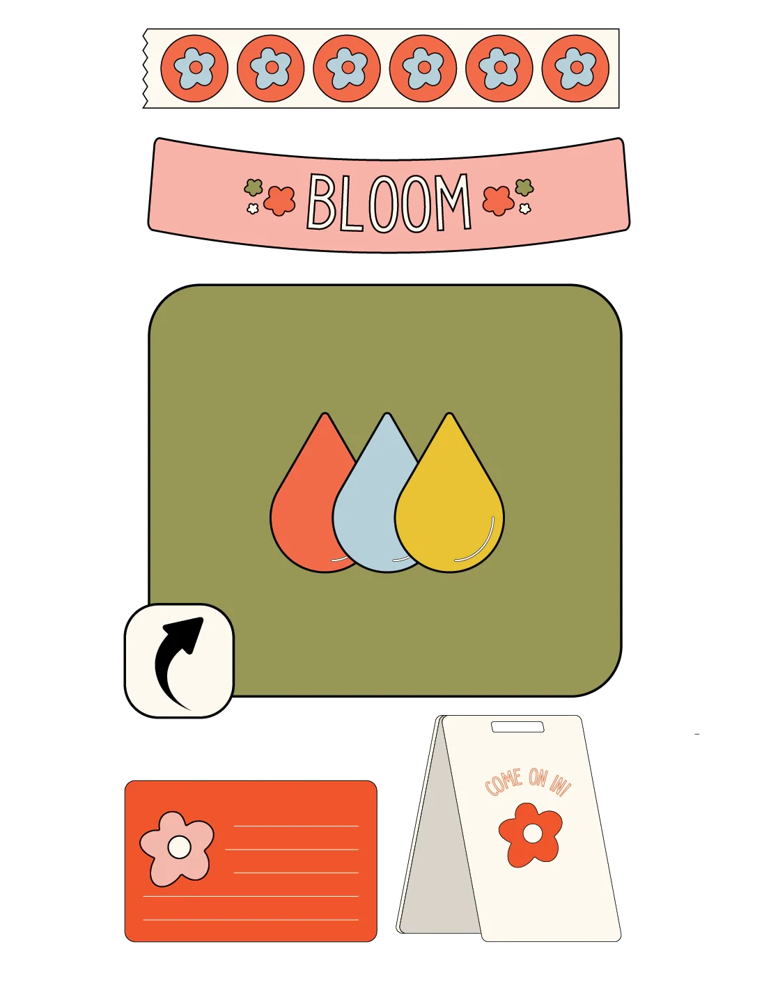 Print Materials Design Bloom Collective