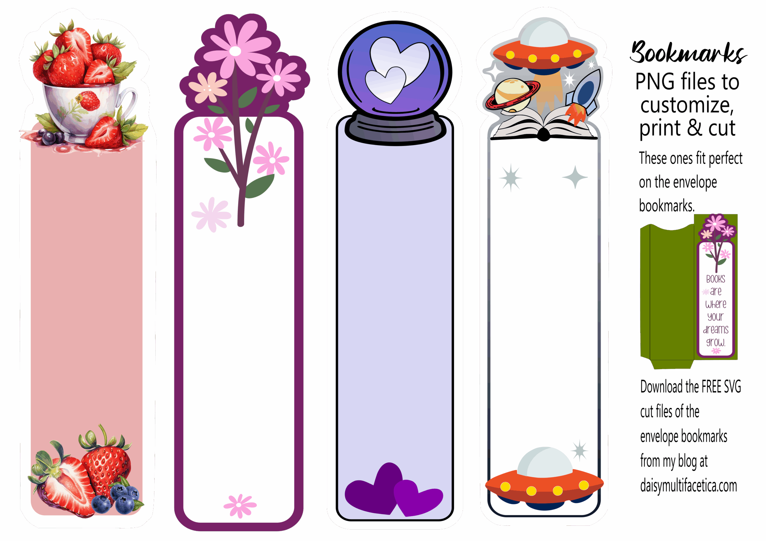 Printable Bookmark Design Template