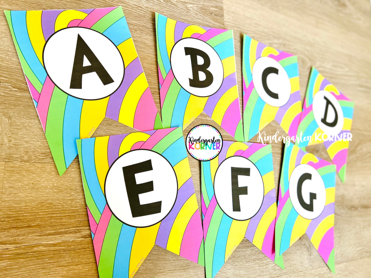 Printable Bulletin Board Letters Kindergarten Korner A 