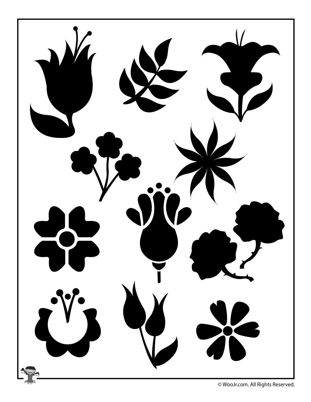 Printable Flower Stencils amp Templates Woo Jr Kids Activities 