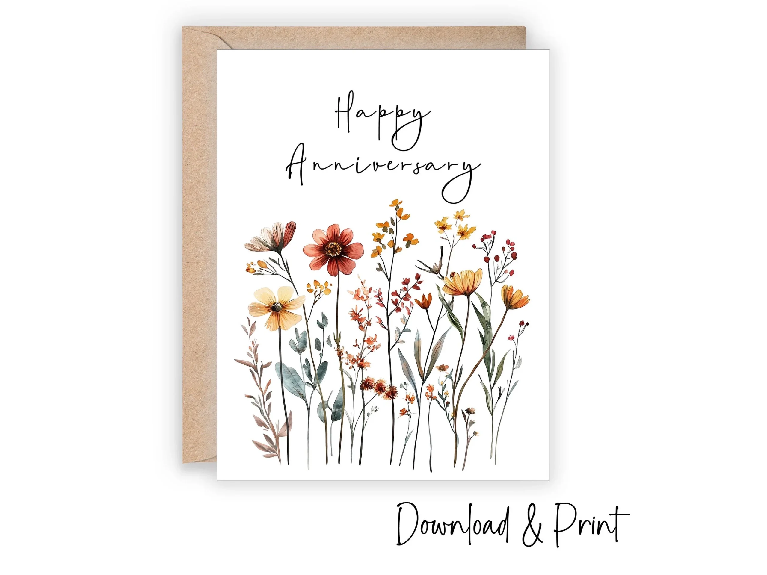 Design Printable Anniversary Card