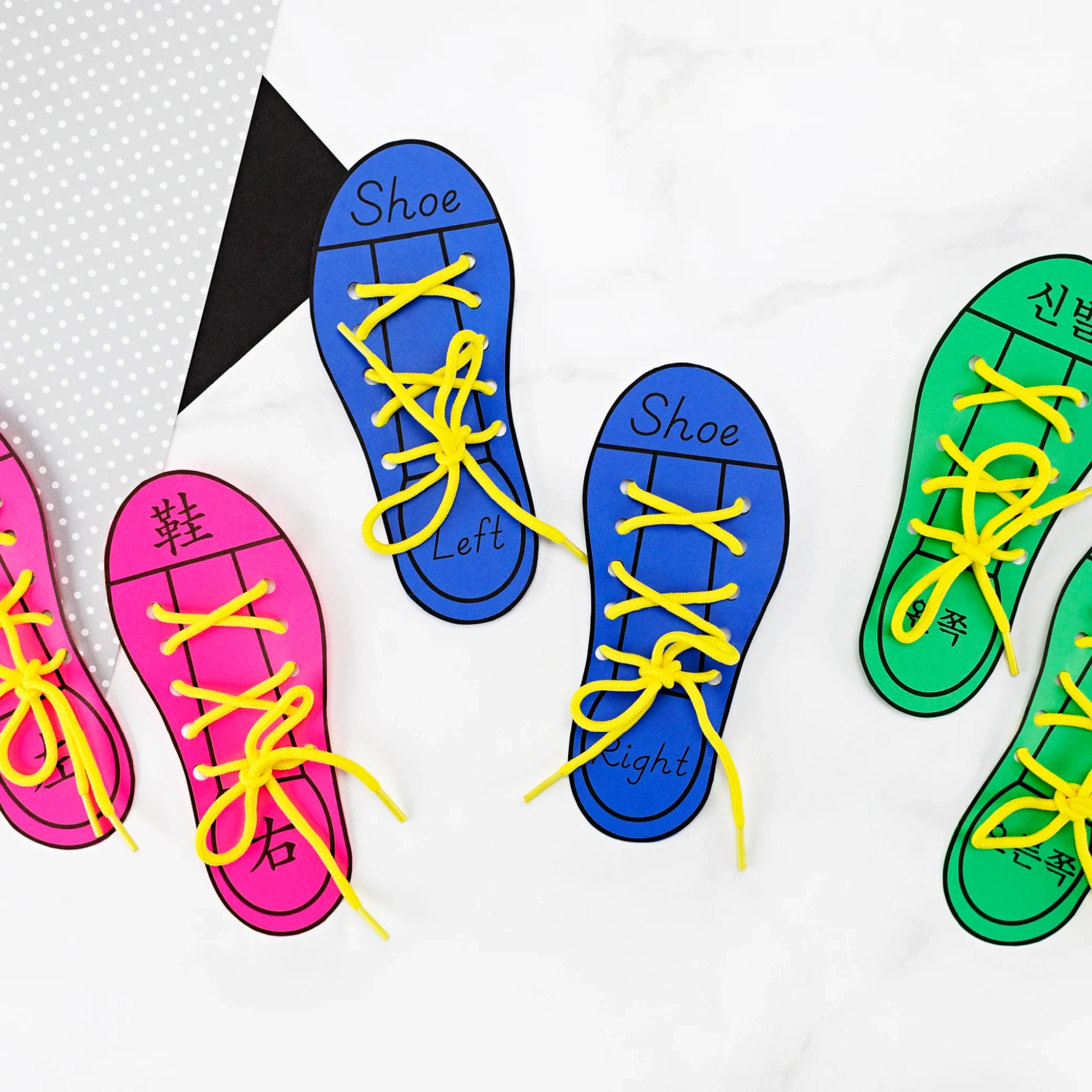 Free Printable Shoe Lacing Template