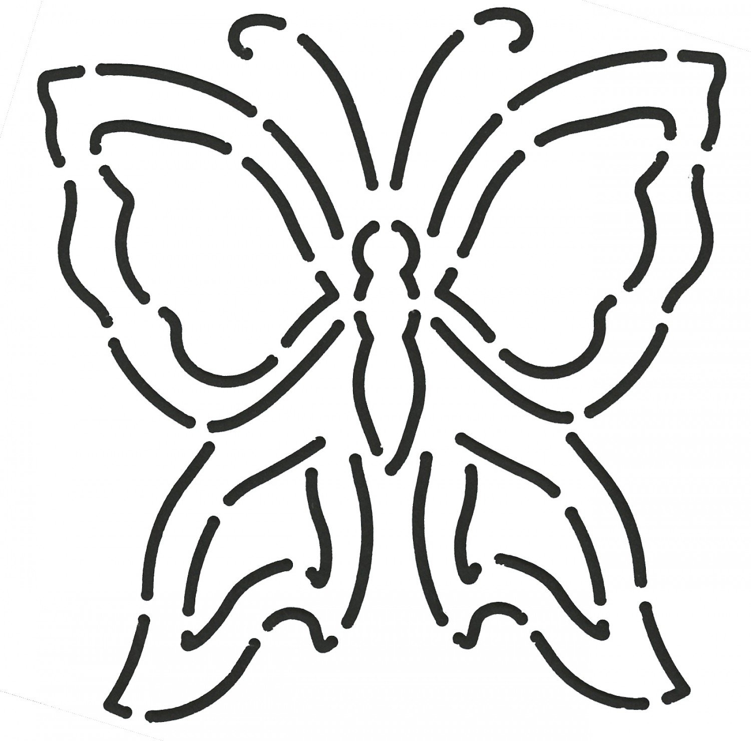 Quilt Stencil Butterfly 4in 857 045285008570