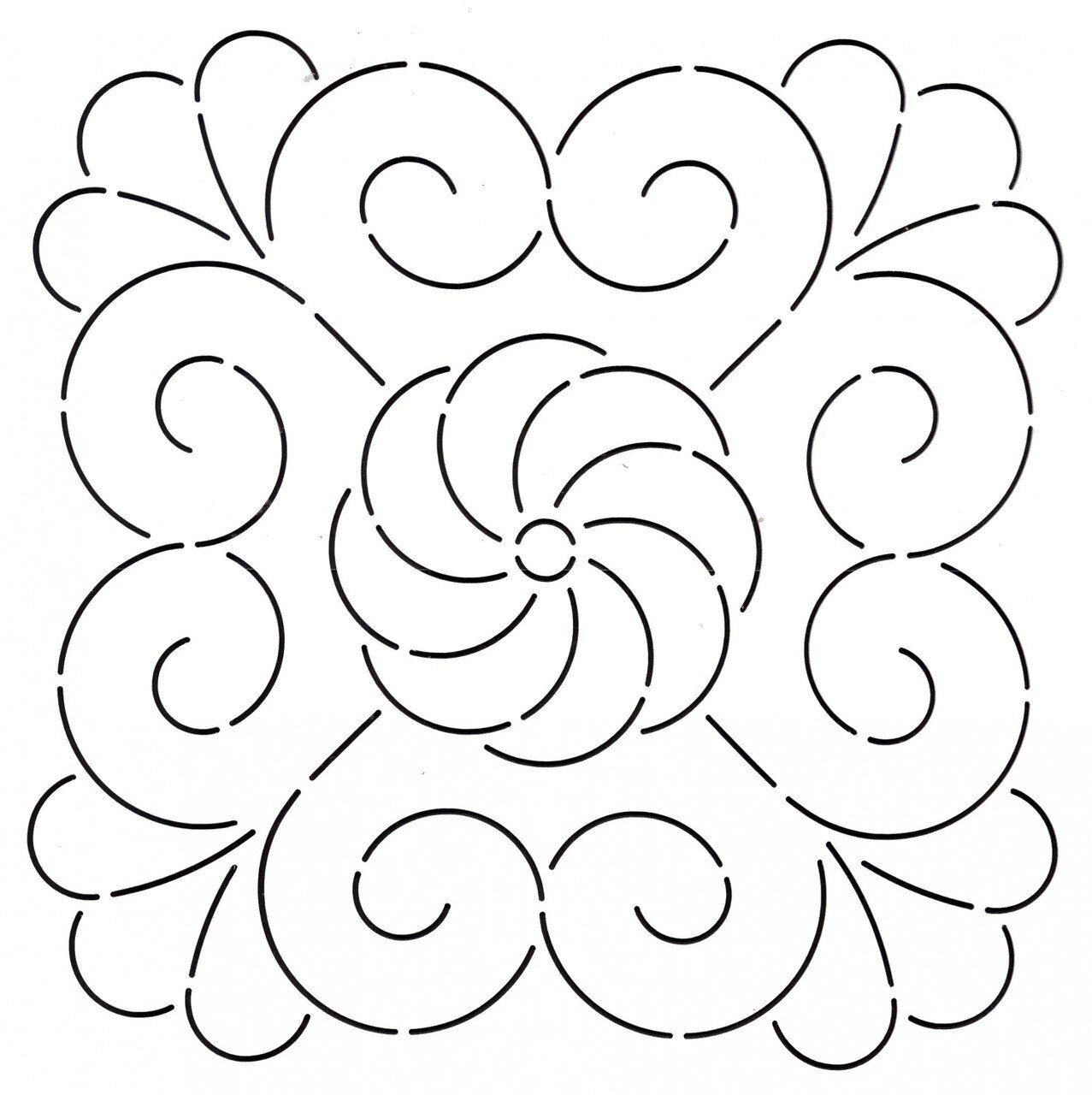 Free Printable Swirl Stencil Designs